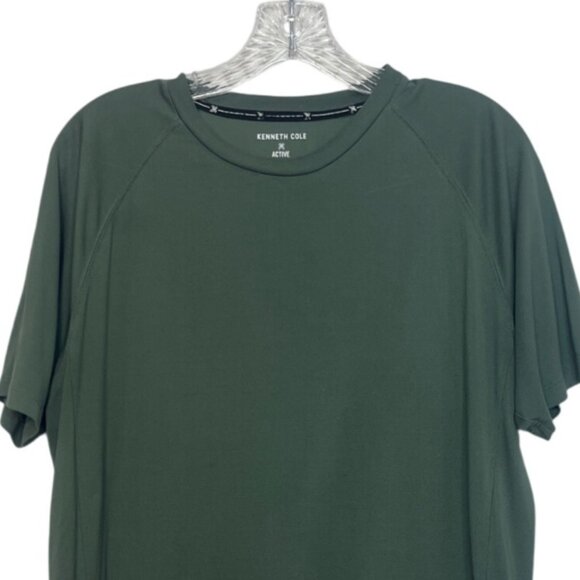 Kenneth Cole Activewear Tshirt Mens Large Green Short Sleeve - Picture 3 of 7